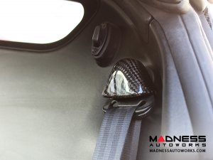 Alfa Romeo 4C Carbon Fiber Upper Safety Belt Ring Covers 